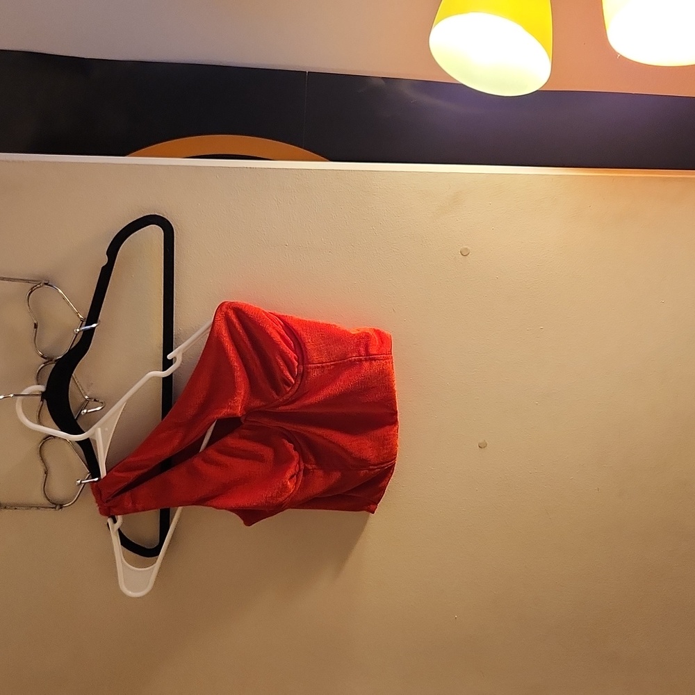 NWOT off shoulder red top